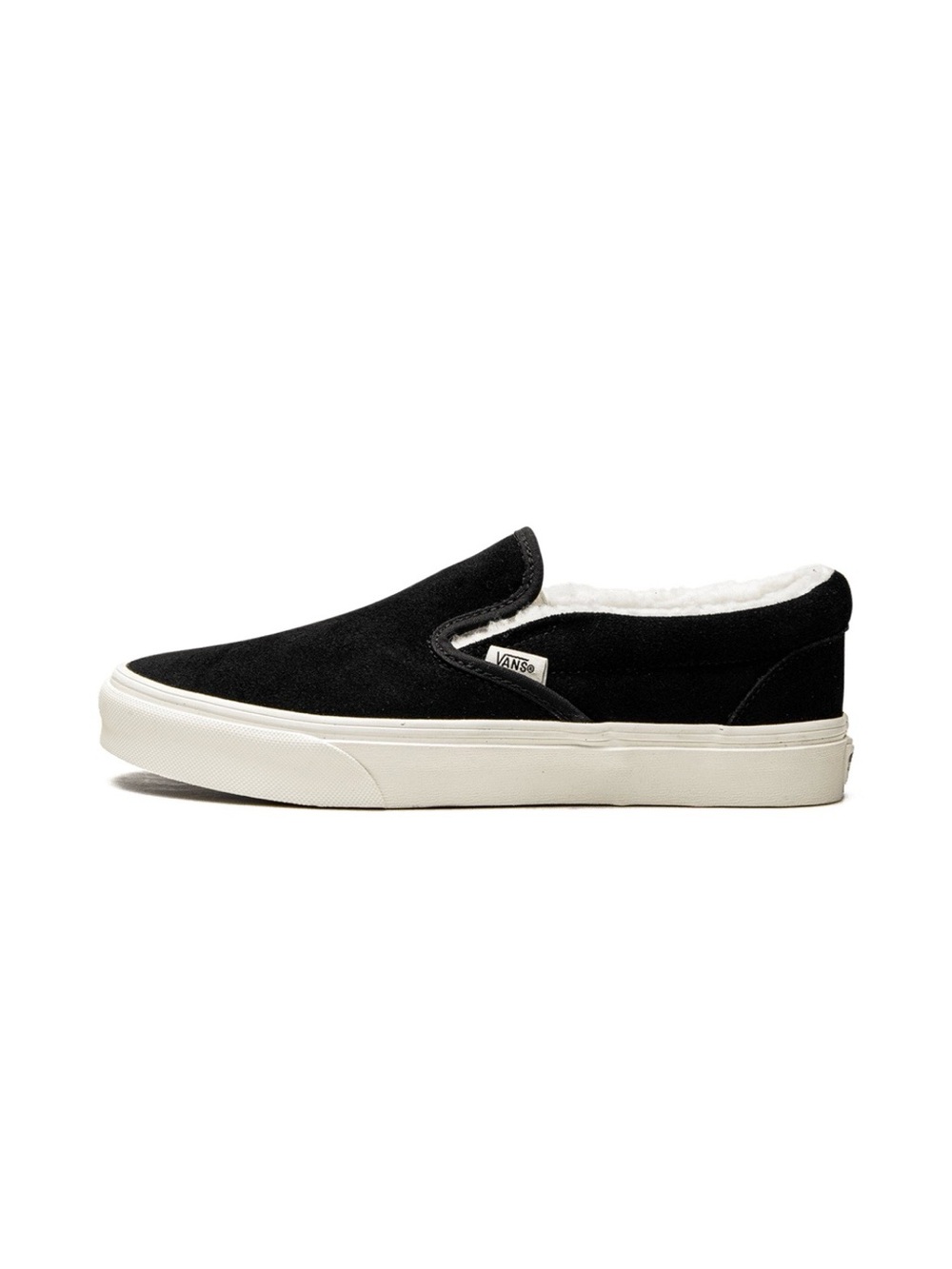 Vans Black Slip-On “Cozy Hug” Suede with Sherpa Lining